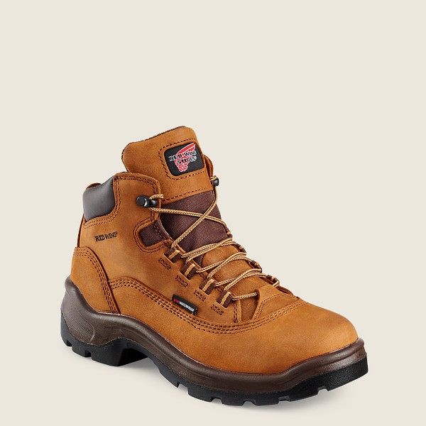 Botas de Trabajo Red Wing Mujer Marrom - Flexbond - 5-Inch Waterproof Safety Toe - 837-TZDANG